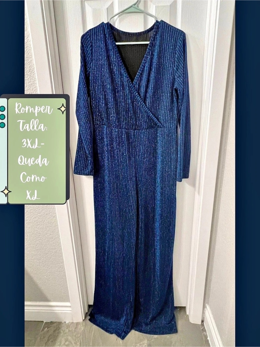 Blue Striped Maxi jumper